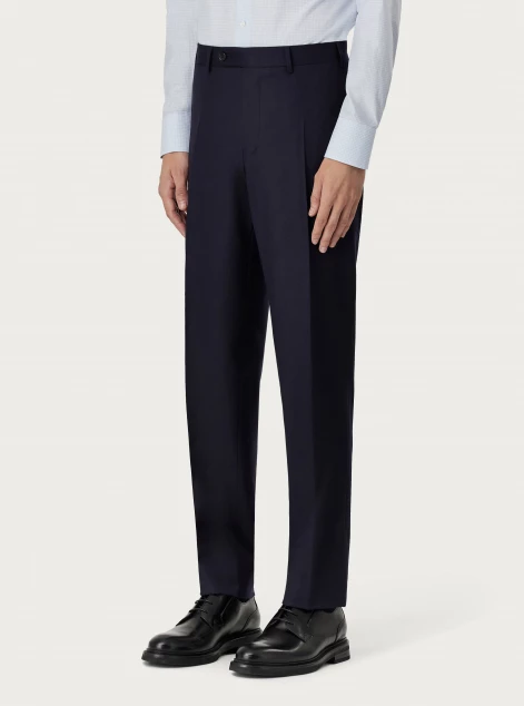 Navy blue wool pants