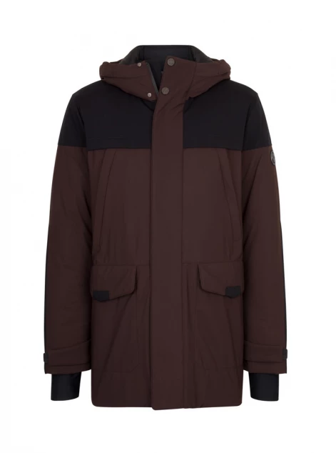 Hooded down jacket