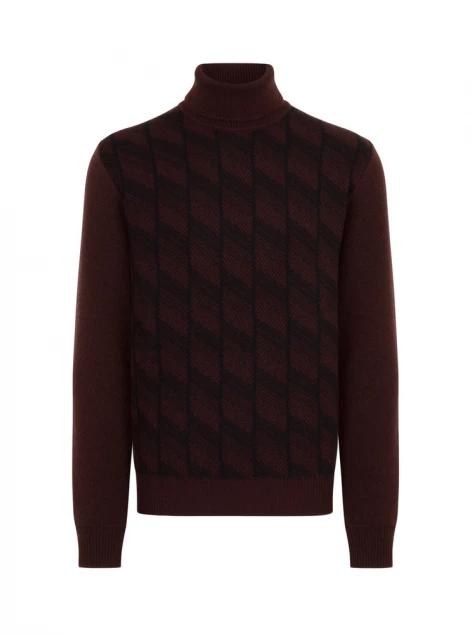 Cashmere and wool turtleneck sweater