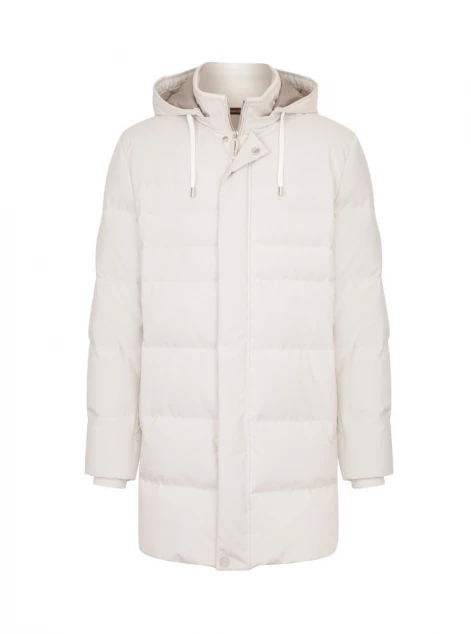 Hooded down coat