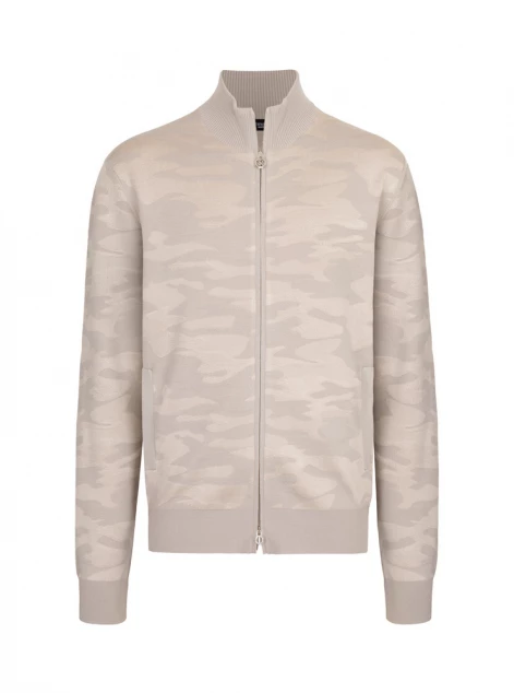 Wool and silk blend blouson