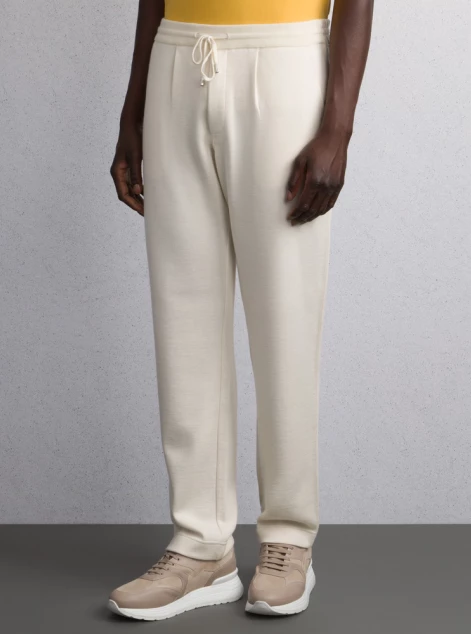 Cashmere and silk jogging trousers